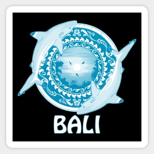 Blacktip reef sharks Bali Indonesia Sticker